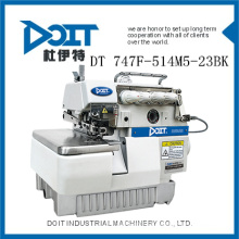 FOUR THREAD BACK LATCHING SEAMING OVERLOCK INDUSTRIAL SEWING MACHINE DT747F-514M5-23BK